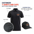 PrintMine.in Custom Logo Polo T-Shirt and Cap Set