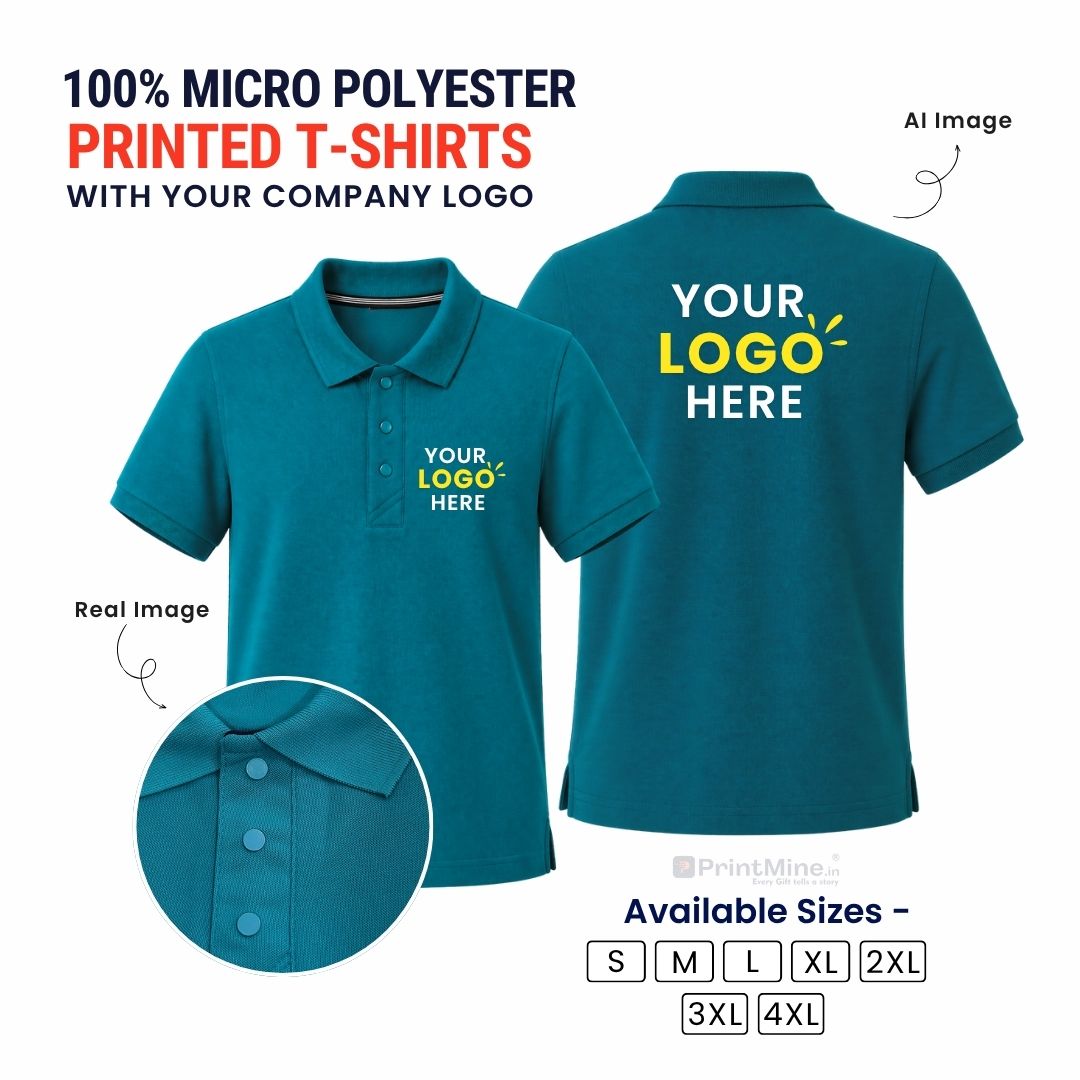 PrintIdea.in Custom Logo Micro Polyester Polo T-Shirt